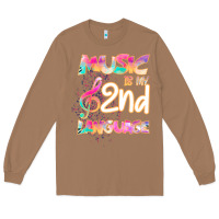 Toasted Coconut Cool I Love Music Shirt Gifts Music Is My Second Language Long Sleeve Tee - Bettercallsaul
