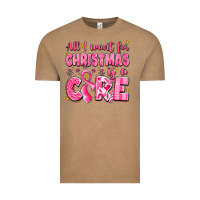 Vintage Coffee all i want for christmas is a cure breast cancer Vintage Tee - LillyAllenDesigns