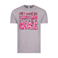 Vintage Zinc all i want for christmas is a cure breast cancer Vintage Tee - LillyAllenDesigns