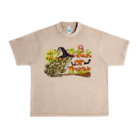 French Oak Trick Or Treat With Frog Urban Heavy Tee - LillyAllenDesigns