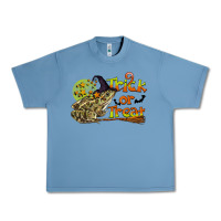 Pebble Blue Trick Or Treat With Frog Urban Heavy Tee - LillyAllenDesigns