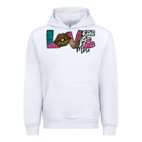 White Love More Urban Hoodie - SublimationCraftShop