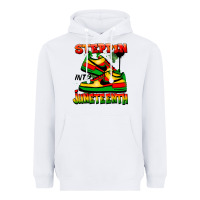 White steppin' into juneteenth Heavyweight Hoodie - FaDigitalArtStudio