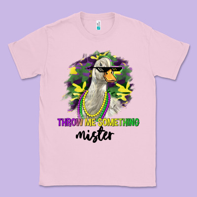 Throw Me Something Mister Classic Tee Designed By Lillyallendesigns