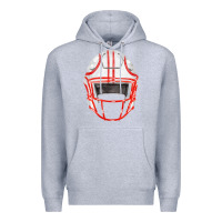 Heather Grey football helmet fa element Premium Hoodie - FaDigitalArtStudio