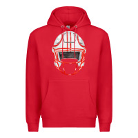 Red football helmet fa element Premium Hoodie - FaDigitalArtStudio