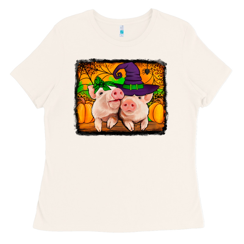Halloween Pigs Ladies Tee by Jasminsmagicworld | Teevron