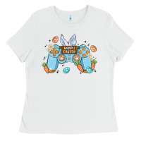 White boy happy easter Ladies Tee - MaliasSmallBusiness