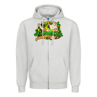 Dove Grey St. Patrick's Day cat Zipper Hoodie - HowdyJamesFarm
