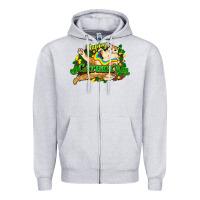 Heather Grey St. Patrick's Day cat Zipper Hoodie - HowdyJamesFarm