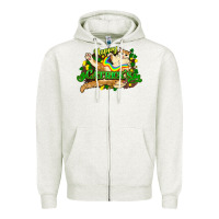 St. Patrick's Day Cat Zipper Hoodie | Teevron
