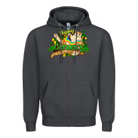 Smoke St. Patrick's Day cat Zipper Hoodie - HowdyJamesFarm