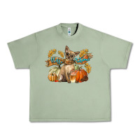 Oil Green Hello Autumn With Chihuahua Dog Urban Heavy Tee - LillyAllenDesigns