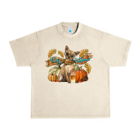 Sandshell Hello Autumn With Chihuahua Dog Urban Heavy Tee - LillyAllenDesigns