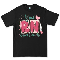 Black you rn good hands registered nurse Premium Tee - MaliasSmallBusiness