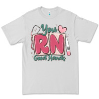 Dove Grey you rn good hands registered nurse Premium Tee - MaliasSmallBusiness