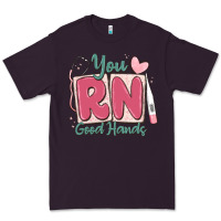 Plum you rn good hands registered nurse Premium Tee - MaliasSmallBusiness