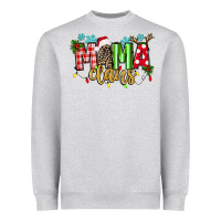 Heather Grey mama claus Heavyweight Sweatshirt - texasbilliewilder