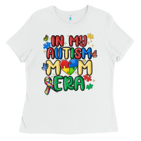 White in my autism mom era Ladies Tee - MaliasSmallBusiness