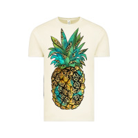 Vintage Arctic leopar turquoise pineapple Vintage Tee - JahusDesignShop