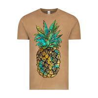 Vintage Camel leopar turquoise pineapple Vintage Tee - JahusDesignShop