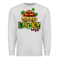 Dove Grey St Patricks Lucky One Premium Sweatshirt - FaDigitalArtStudio