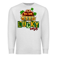 Oatmeal Heather St Patricks Lucky One Premium Sweatshirt - FaDigitalArtStudio