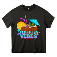 Asphalt summer vibes coconut drink Heavy Core Tee - Jasminsmagicworld