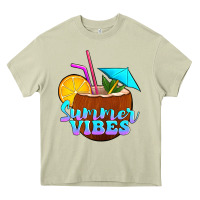 Mossy summer vibes coconut drink Heavy Core Tee - Jasminsmagicworld