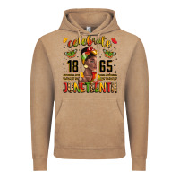 Vintage Coffee celebrate 1865 juneteenth with black woman Vintage Hoodie - LillyAllenDesigns