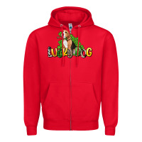 Red lucky dog St. Patrick's Zipper Hoodie - HowdyJamesFarm