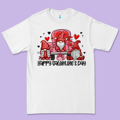 Happy Valentine's Day Premium Tee Designed By Maliassmallbusiness