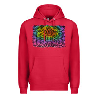 Cardinal colorful zebra background Premium Hoodie - RanaPortraitStore