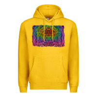 Lemon colorful zebra background Premium Hoodie - RanaPortraitStore
