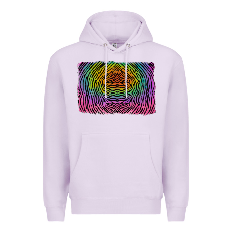 Colorful Zebra Background Premium Hoodie by RanaPortraitStore | Teevron