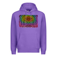 Purple colorful zebra background Premium Hoodie - RanaPortraitStore