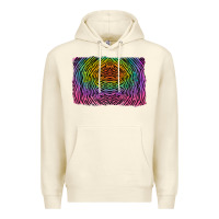 Sandshell colorful zebra background Premium Hoodie - RanaPortraitStore