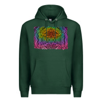 Sports Green colorful zebra background Premium Hoodie - RanaPortraitStore