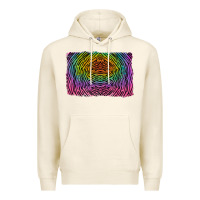Tofu colorful zebra background Premium Hoodie - RanaPortraitStore