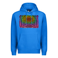 True Royal colorful zebra background Premium Hoodie - RanaPortraitStore