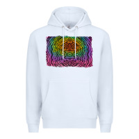 White colorful zebra background Premium Hoodie - RanaPortraitStore