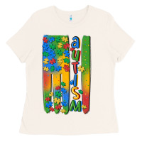 Bone autism american flag Ladies Tee - MaliasSmallBusiness