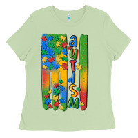 Matcha autism american flag Ladies Tee - MaliasSmallBusiness