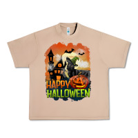 Burro Happy Halloween With Black Cat Urban Heavy Tee - LillyAllenDesigns