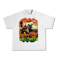 Lunar Rock Happy Halloween With Black Cat Urban Heavy Tee - LillyAllenDesigns