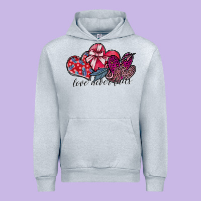 Love Never Fails Urban Hoodie Designed By Sublimationcraftshop