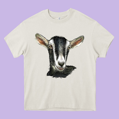 Alpine Goat Head Heavy Core Tee Designed By Lillyallendesigns
