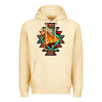 Pina Colada Aztec Symbol White Horse Premium Hoodie - FaDigitalArtStudio