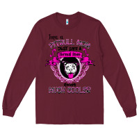 Burgundy I'm A Pitbull Mom Just Like A Normal Mom Long Sleeve Tee - Bettercallsaul