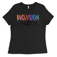 Black ınclusion matters Ladies Tee - MaliasSmallBusiness